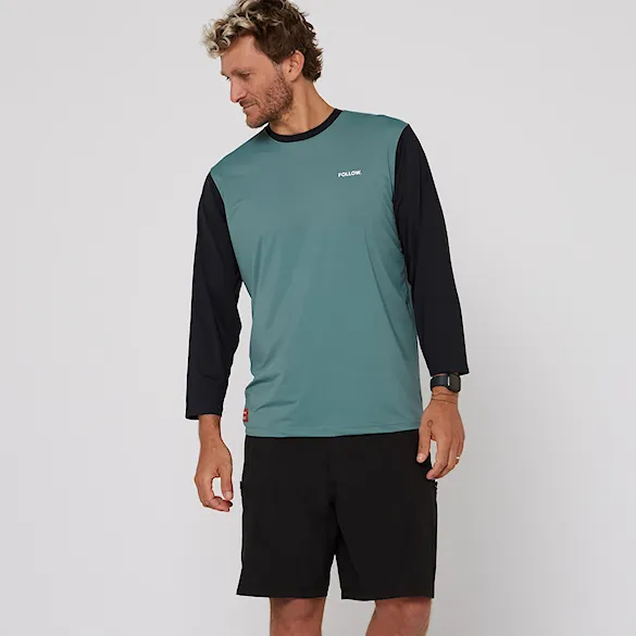 Lycra Follow Water Raglan 3/4 black/olive 2026 - 7