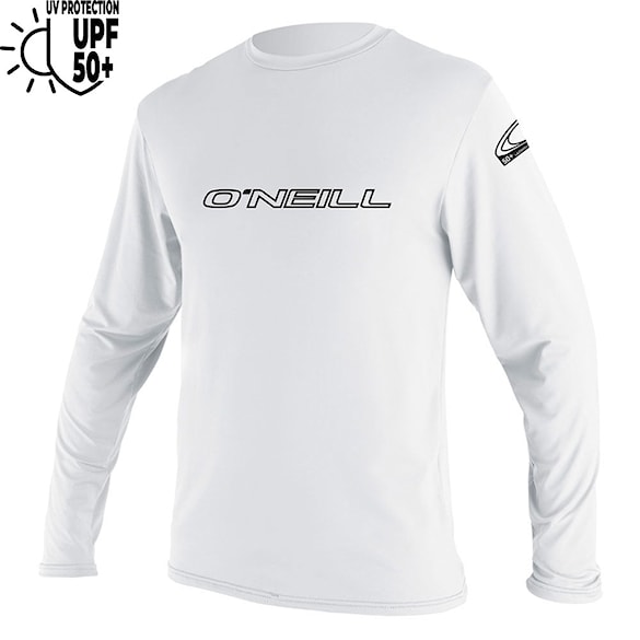 Lycra O'Neill Basic Skins L/S Sun Shirt white 2026 - 1