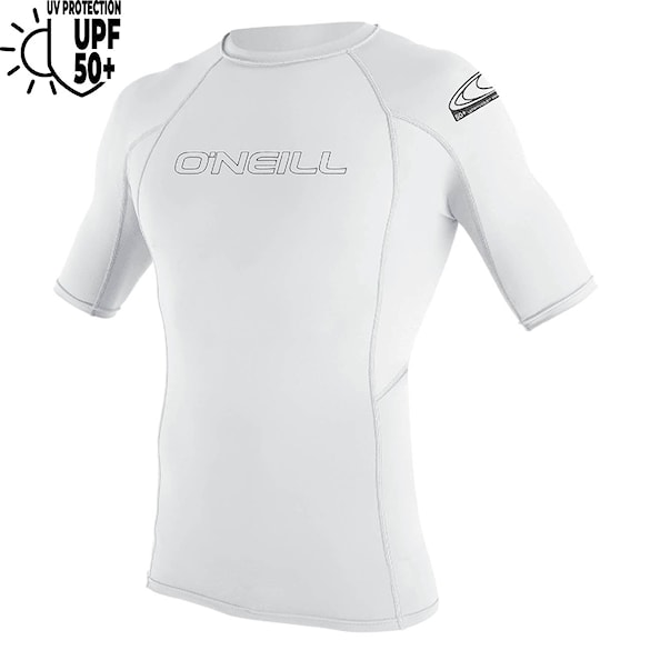 Lycra O'Neill Basic Skins S/S Rash Guard white 2026 - 1