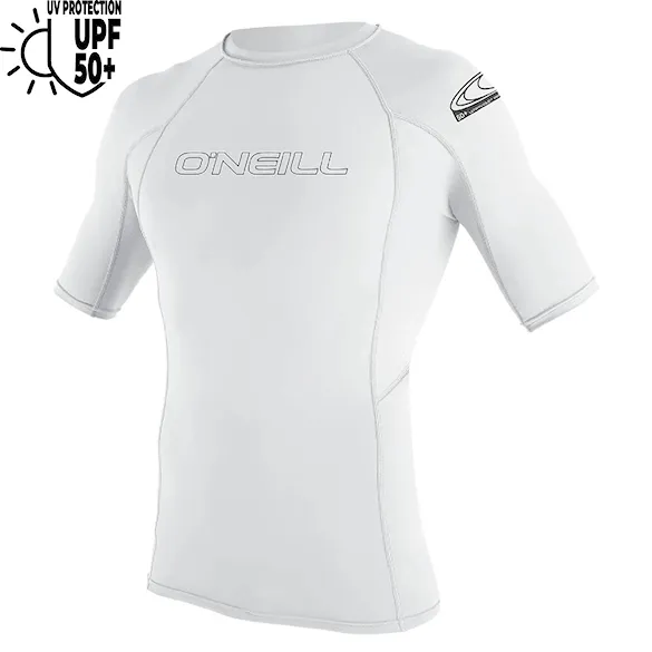 Lycra O'Neill Basic Skins S/S Rash Guard white 2026 - 1