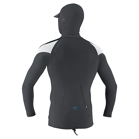 Lycra O'Neill Premium Skins O'zone L/S Rash Guard W/Hood graphite/slate/white 2025 - 2