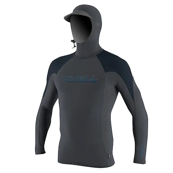 Lycra O'Neill Premium Skins O'zone L/S Rash Guard W/Hood graphite/slate/white 2025 - 1