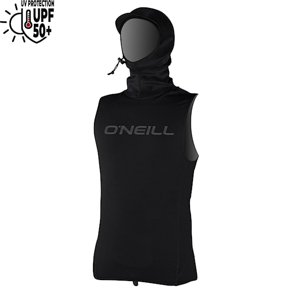 Lycra O'Neill Thermo-X Vest W/Neo Hood black - 1
