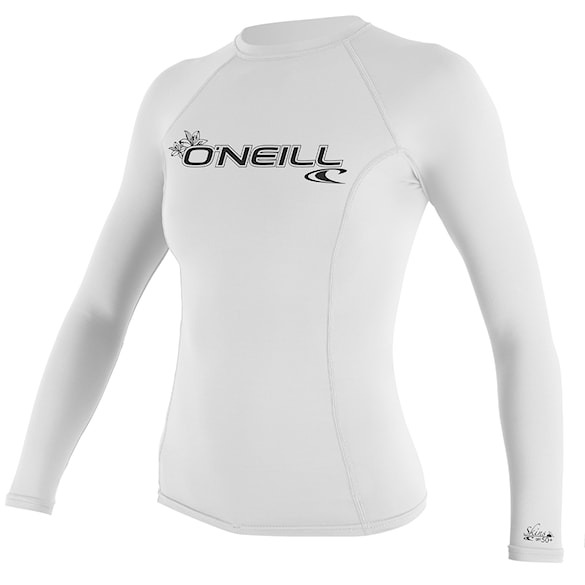 Lycra O'Neill Wms Basic Skins L/S Rash Guard white 2025 - 3