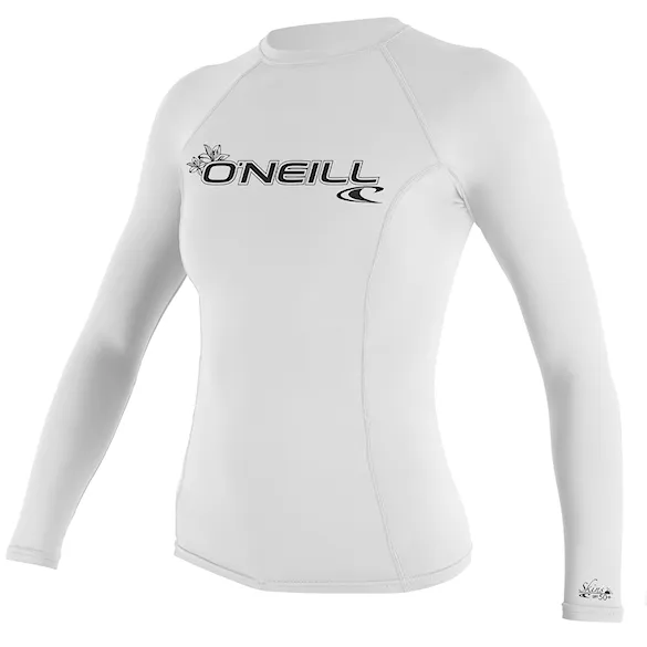 Lycra O'Neill Wms Basic Skins L/S Rash Guard white 2025 - 3