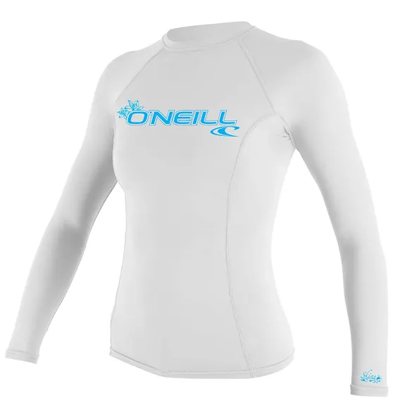 Lycra O'Neill Wms Basic Skins L/S Rash Guard white 2025 - 1
