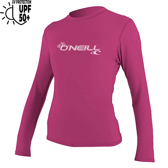 Lycra O'Neill Wms Basic Skins L/S Sun Shirt fox pink 2026 - 1