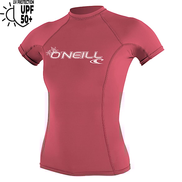 Lycra O'Neill Wms Basic Skins S/S Rash Guard fox pink 2026 - 1