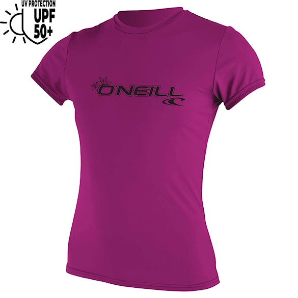 Lycra O'Neill Wms Basic Skins S/S Sun Shirt fox pink 2026 - 1