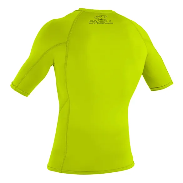 Lycra O'Neill Youth Basic Skins S/S Rash Guard lime 2026 - 2