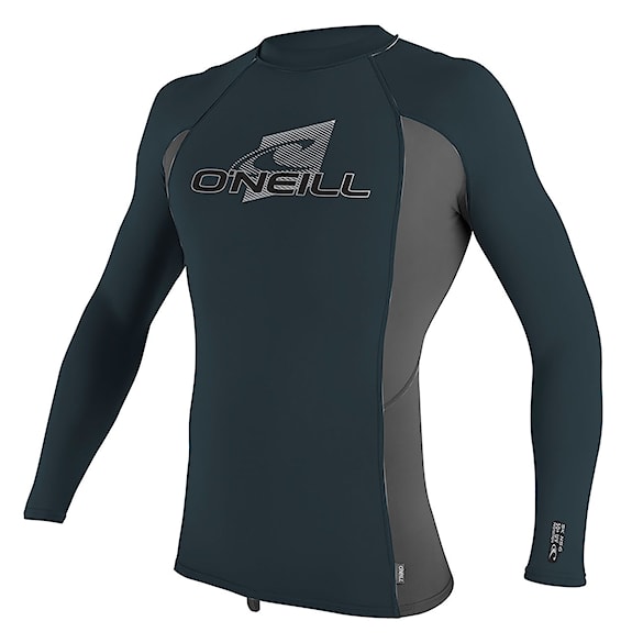 Lycra O'Neill Youth Premium Skins L/S Rash slate/graphite/slate 2018 - 1
