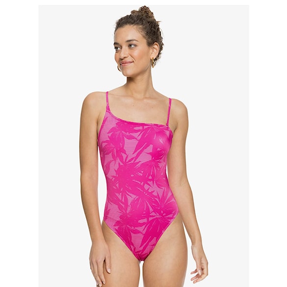 Strój kąpielowy Roxy Pop Surf Fashion One Piece beetroot purple texture flower 2021 - 3