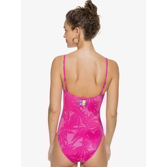 Strój kąpielowy Roxy Pop Surf Fashion One Piece beetroot purple texture flower 2021 - 6