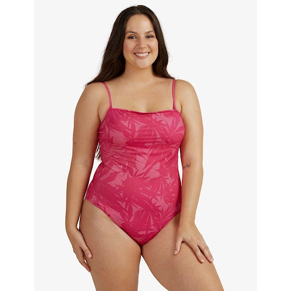 Strój kąpielowy Roxy Pop Surf Fashion One Piece beetroot purple texture flower 2021 - 7