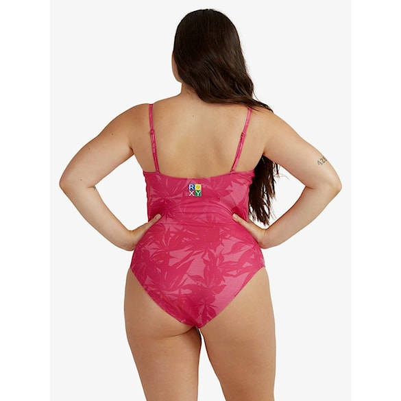 Strój kąpielowy Roxy Pop Surf Fashion One Piece beetroot purple texture flower 2021 - 9