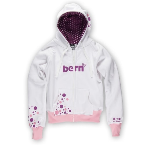 Bike mikina Bern Polka Dot Hoodie white - 1