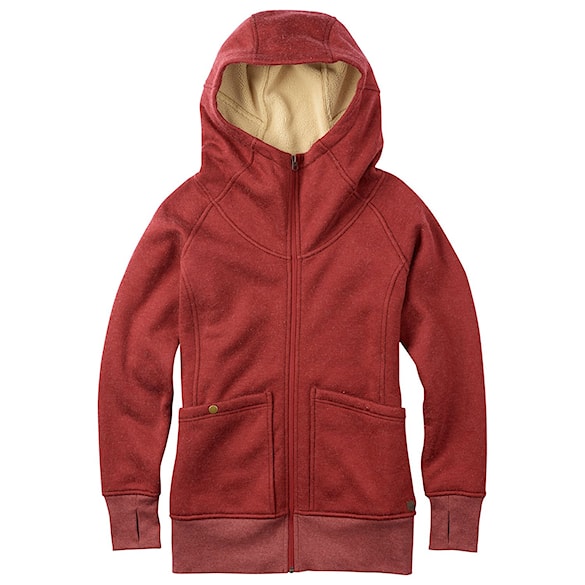 Bike mikina Burton Journey Fleece chilli pepper heather 2015 - 1