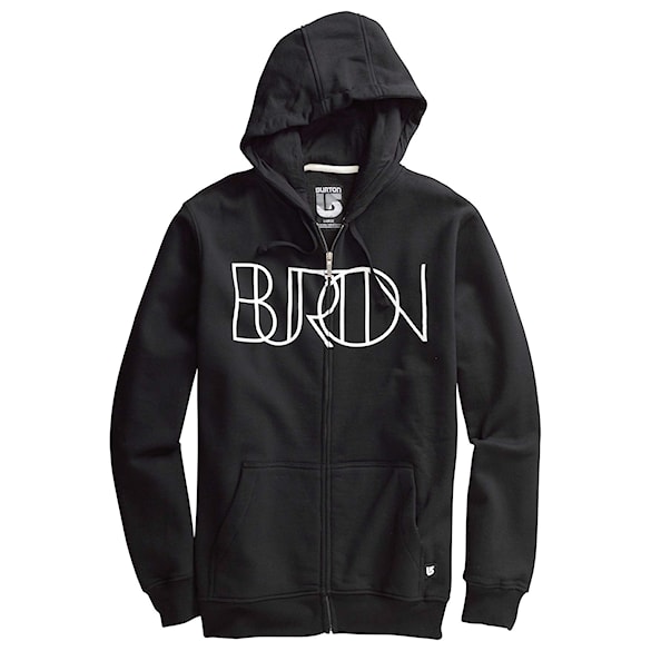 Bike mikina Burton Kaplan Logo Fz true black 2012 - 1