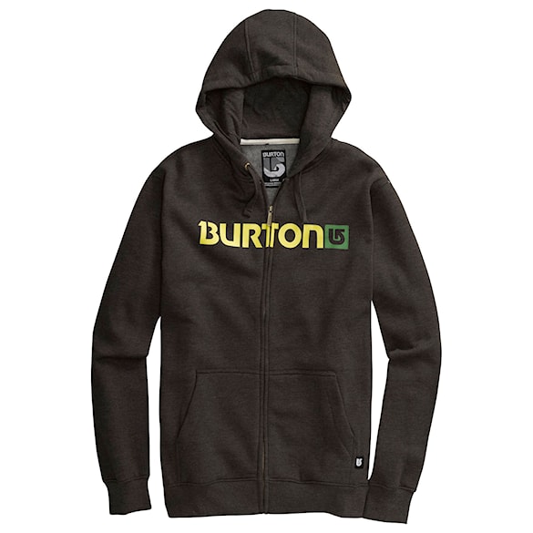 Bike mikina Burton Logo Horizon.fz heather mocha 2012 - 1