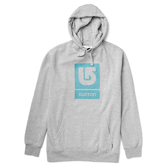 Bike mikina Burton Logo Vertical Pullover heather grey 2013 - 1