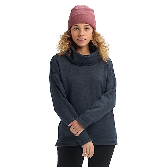 Bike mikina Burton Wms Ellmore Pullover true black heather 2020 - 1