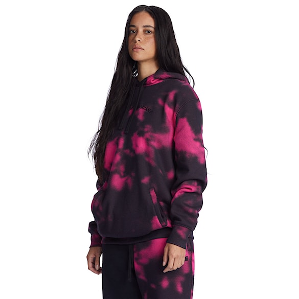 Mikina DC Cloudy Hoodie black/fuchsia halftone smoke 2022 - 2