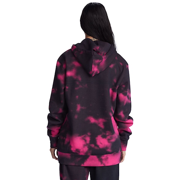 Mikina DC Cloudy Hoodie black/fuchsia halftone smoke 2022 - 3
