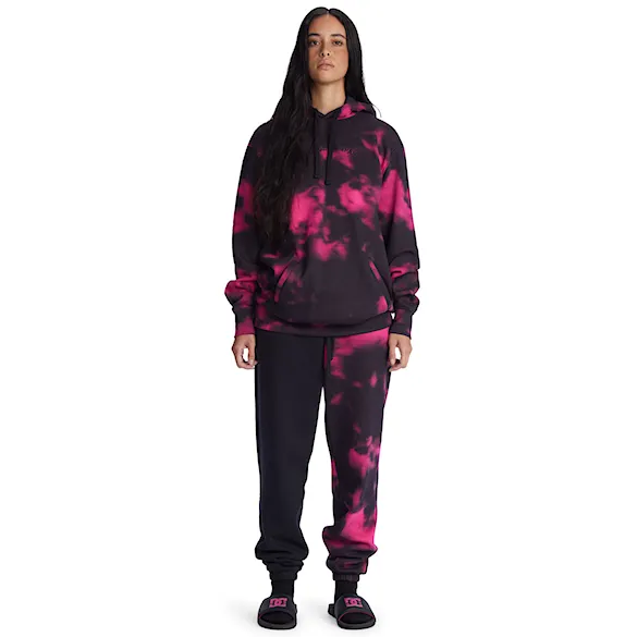 Mikina DC Cloudy Hoodie black/fuchsia halftone smoke 2022 - 4
