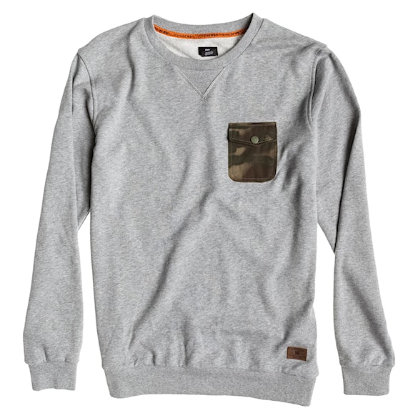 Bike mikina DC Suburban Crew heather grey 2015 - 1