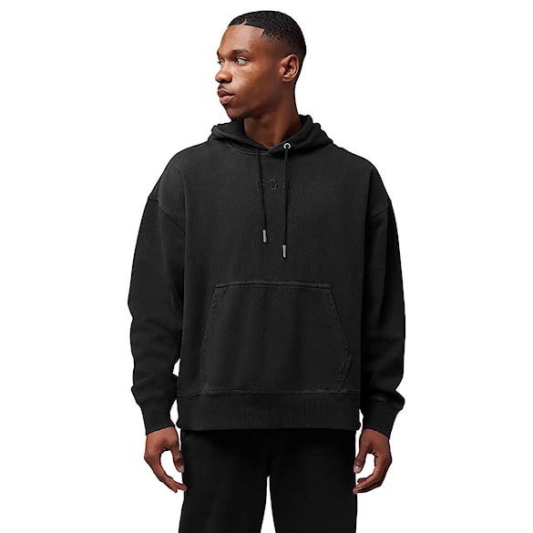Hoodie Fox Wordmark Oversized Fleece PO black 2025 - 1