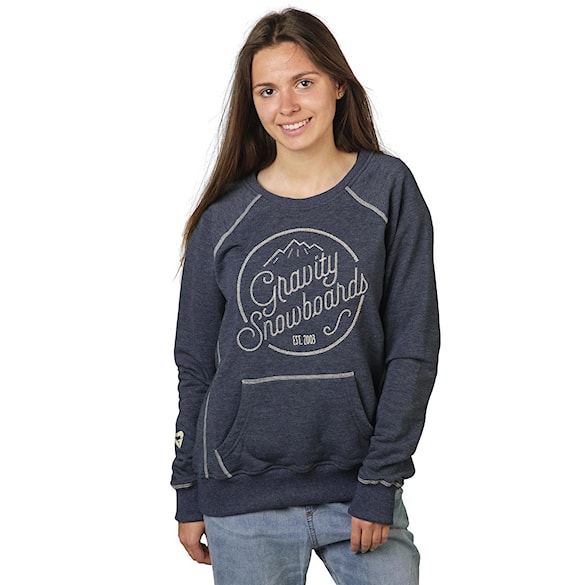Bike mikina Gravity Connie Crew indigo heather 2016 - 1