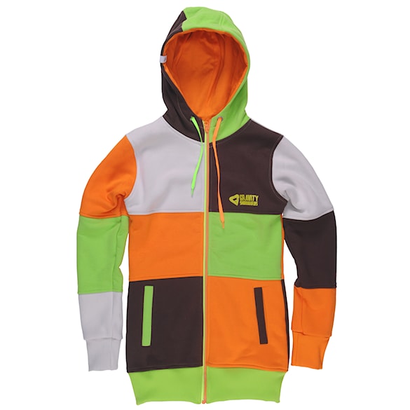 Bike mikina Gravity Punch orange/lime - 1