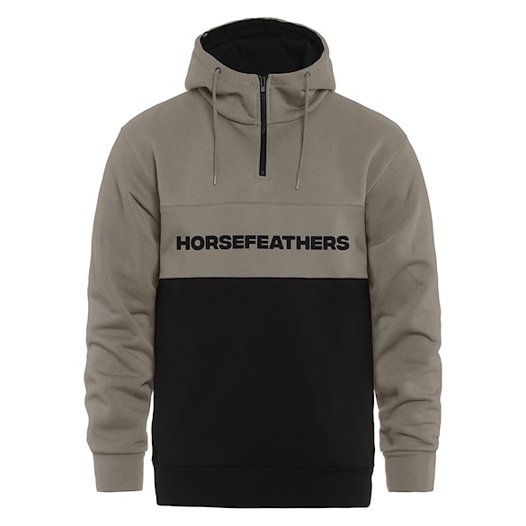 Mikina Horsefeathers Fulton taupe/black 2025 - 1