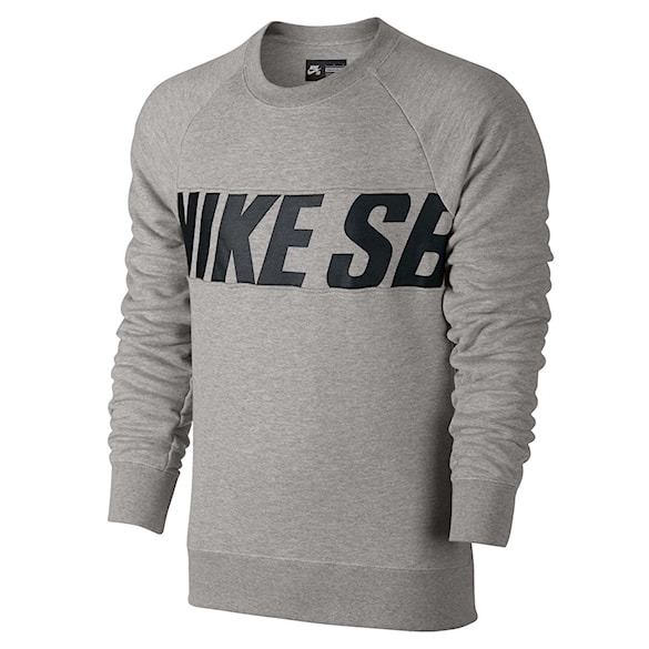 Bike mikina Nike SB Everett Motion Crew dk grey heather/black 2016 - 1