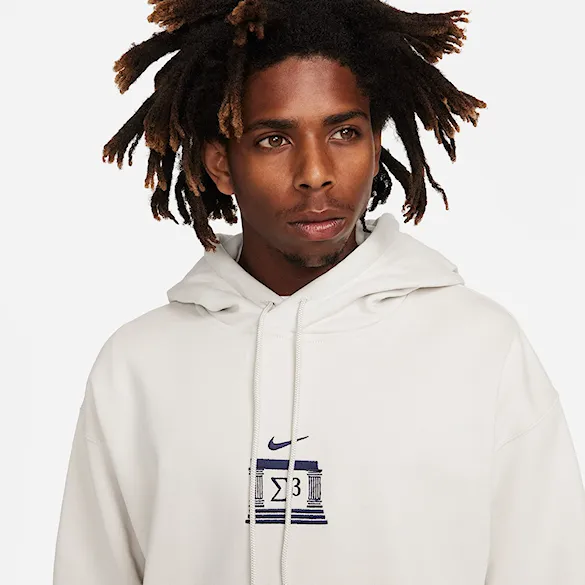 Bluza Nike SB Fleece Pullover Hoodie Veikos GFX light bone/midnight navy 2023 - 3