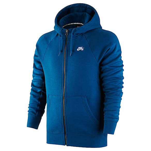 Bike mikina Nike SB Icon Full-Zip blue force/white 2015 - 1