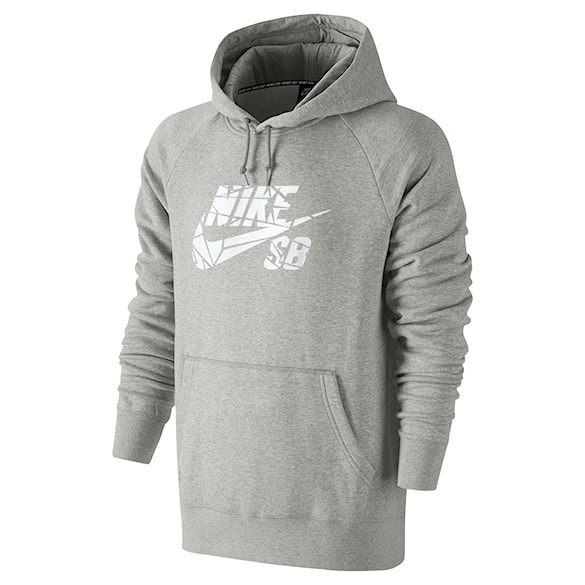 Bike mikina Nike SB Icon Grip Tape Pullover dk grey heather/white 2016 - 1