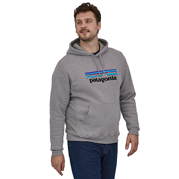 Mikina Patagonia P-6 Logo Uprisal Hoody gravel heather 2025 - 4