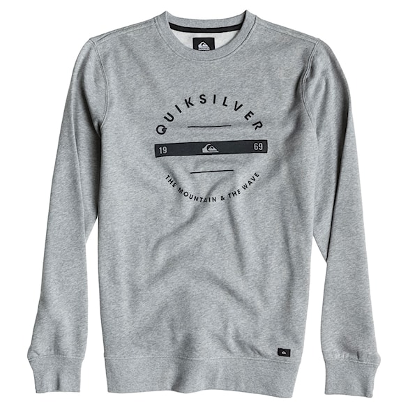 Bike mikina Quiksilver Challenge Crew Neck light grey heather 2015 - 1