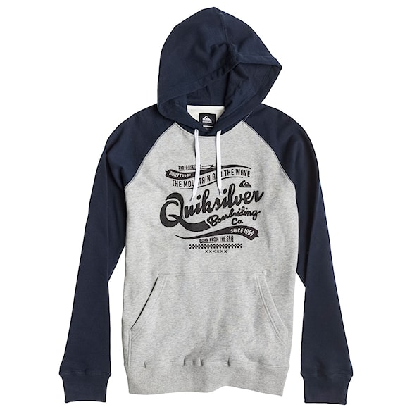 Bike mikina Quiksilver Honeyton light grey heather 2015 - 1