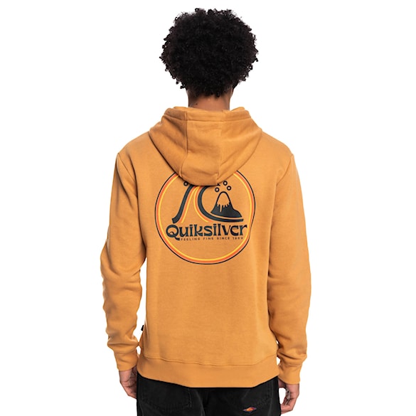 Hoodie Quiksilver Rolling Circle Hood brown sugar 2022 - 1