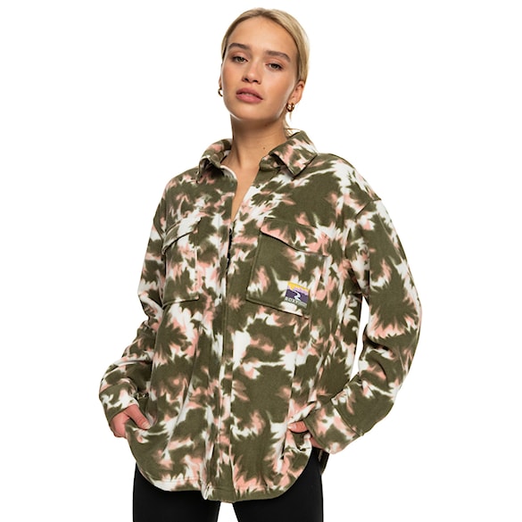 Shirt Roxy Because The Night Printed deep lichen green nimal 2022 - 1