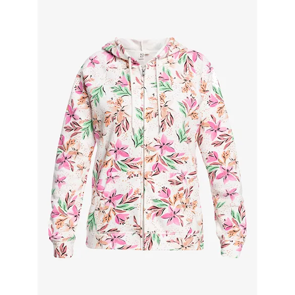 Mikina Roxy Dive Deep Hoodie snow white happy tropical 2024 - 5