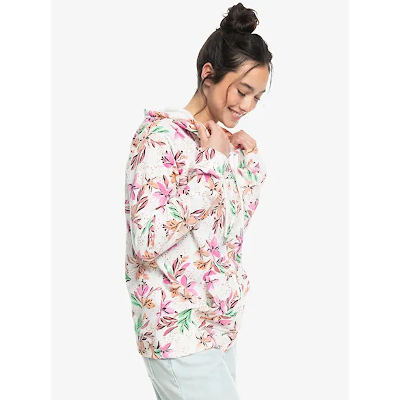 Mikina Roxy Dive Deep Hoodie snow white happy tropical 2024 - 6