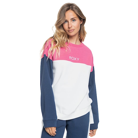 Mikina Roxy Keep On Moving Crew snow white 2022 - 1