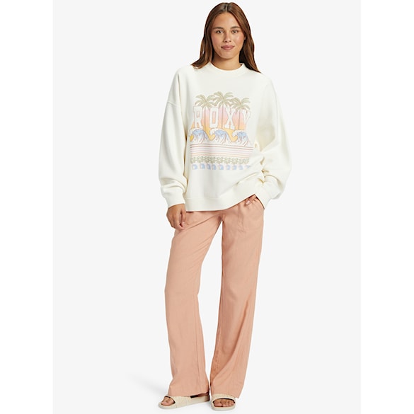 Mikina Roxy Lineup Oversized Crew F egret 2024 - 4