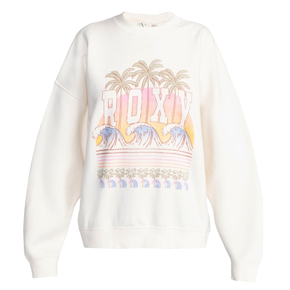 Mikina Roxy Lineup Oversized Crew F egret 2024 - 6