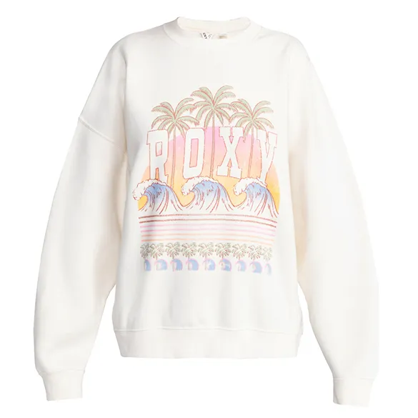 Bluza Roxy Lineup Oversized Crew F egret 2024 - 6