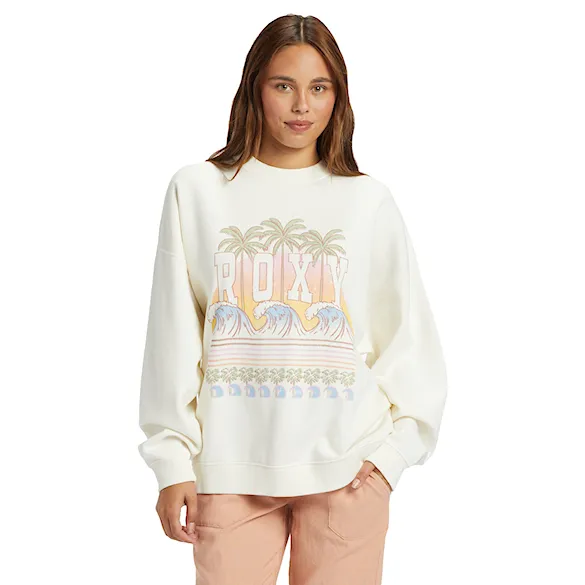 Bluza Roxy Lineup Oversized Crew F egret 2024 - 1