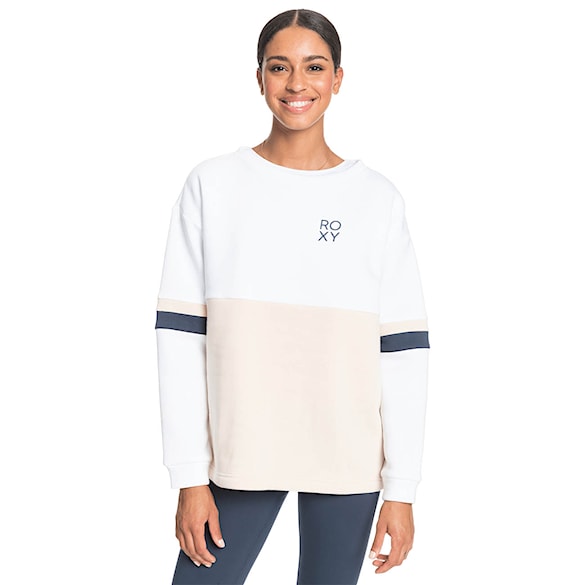 Mikina Roxy Weekend Vibrations bright white 2021 - 1